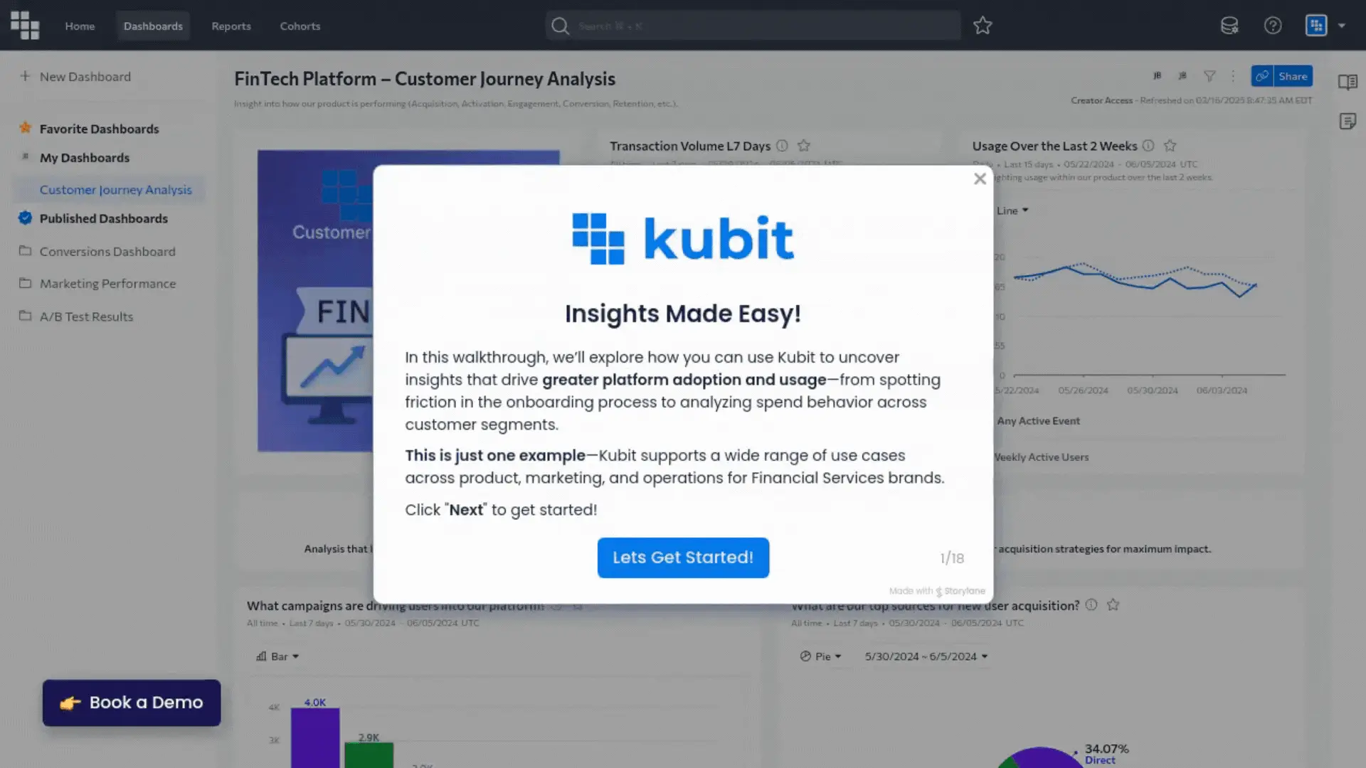 FinTech Demo GIF